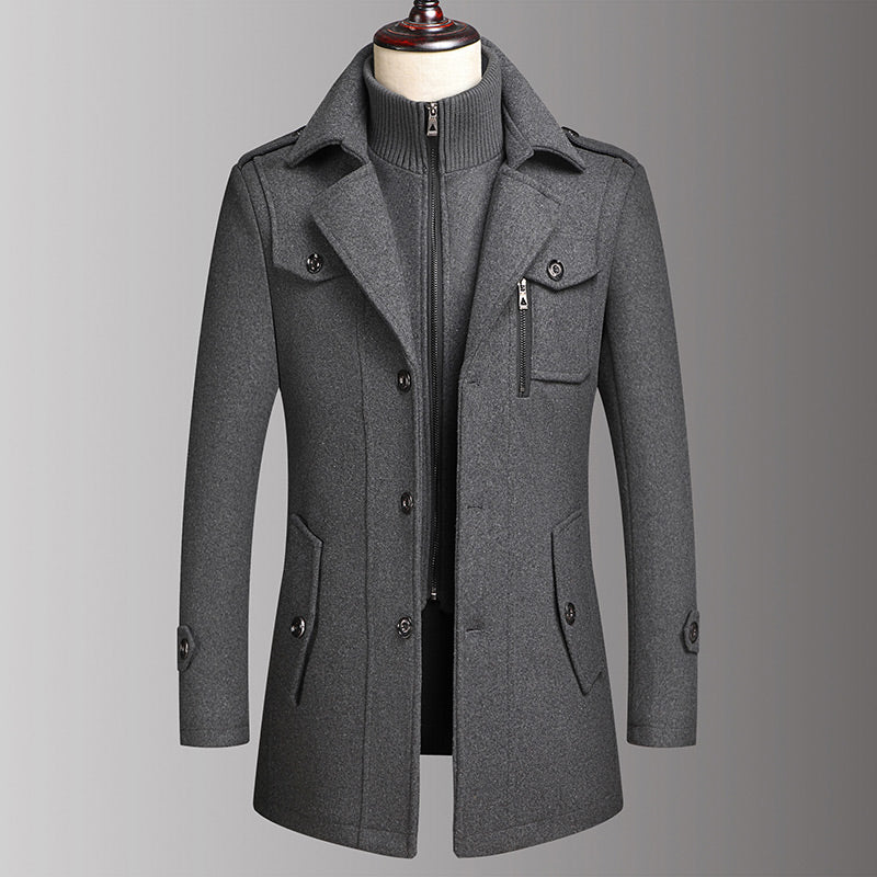 ⏳Limited-time 50% off⏰Men's Double-Collar Coat🧥