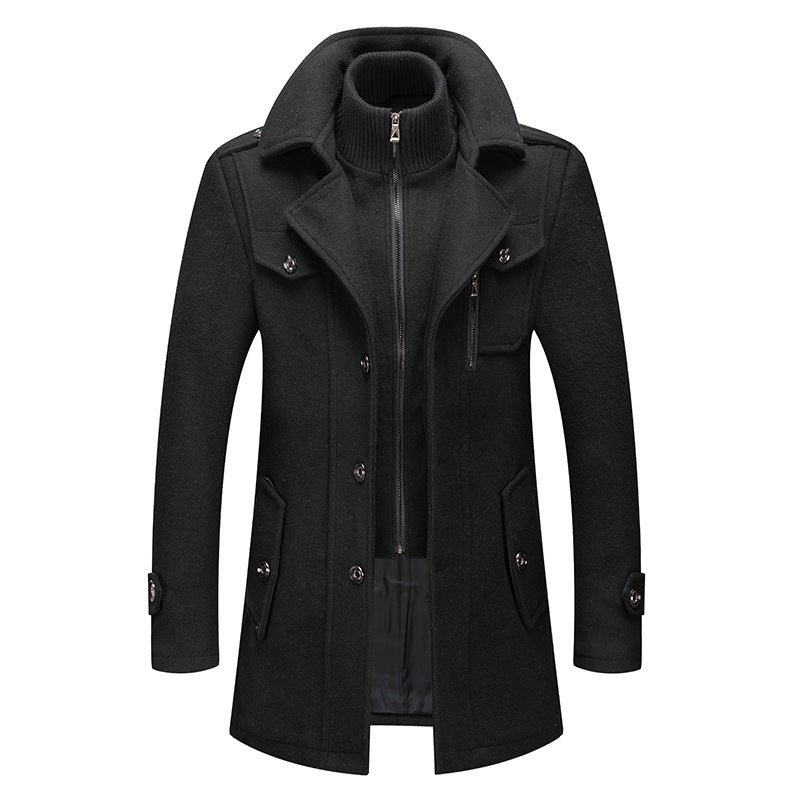 ⏳Limited-time 50% off⏰Men's Double-Collar Coat🧥