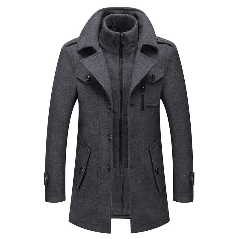 ⏳Limited-time 50% off⏰Men's Double-Collar Coat🧥