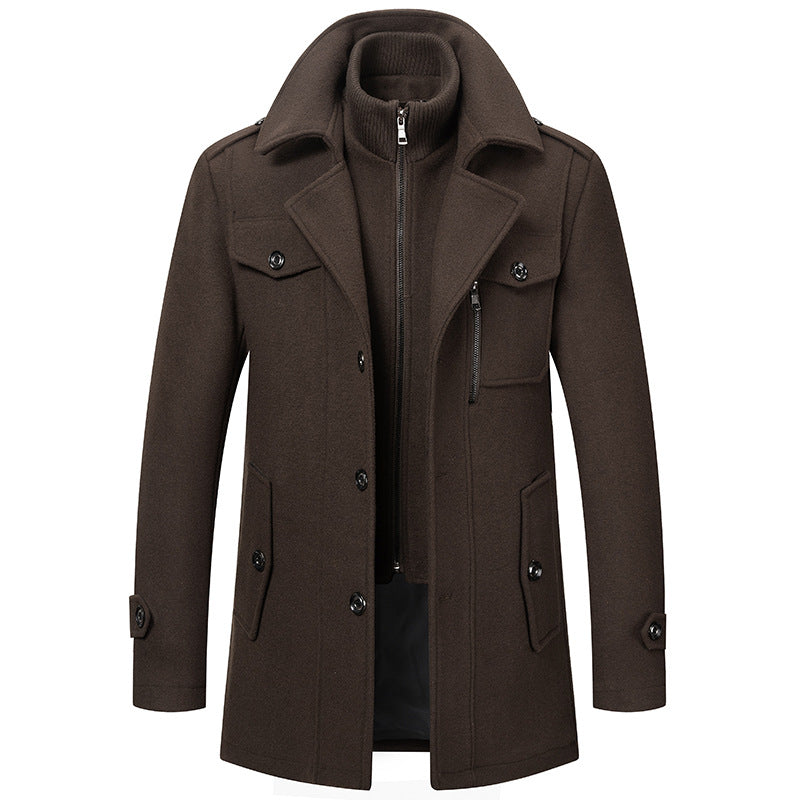 ⏳Limited-time 50% off⏰Men's Double-Collar Coat🧥