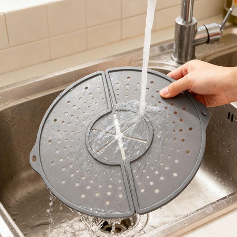 ⏳Limited-time 50% off⏰Foldable Silicone Anti-Spill Splatter Screen Lid🍲