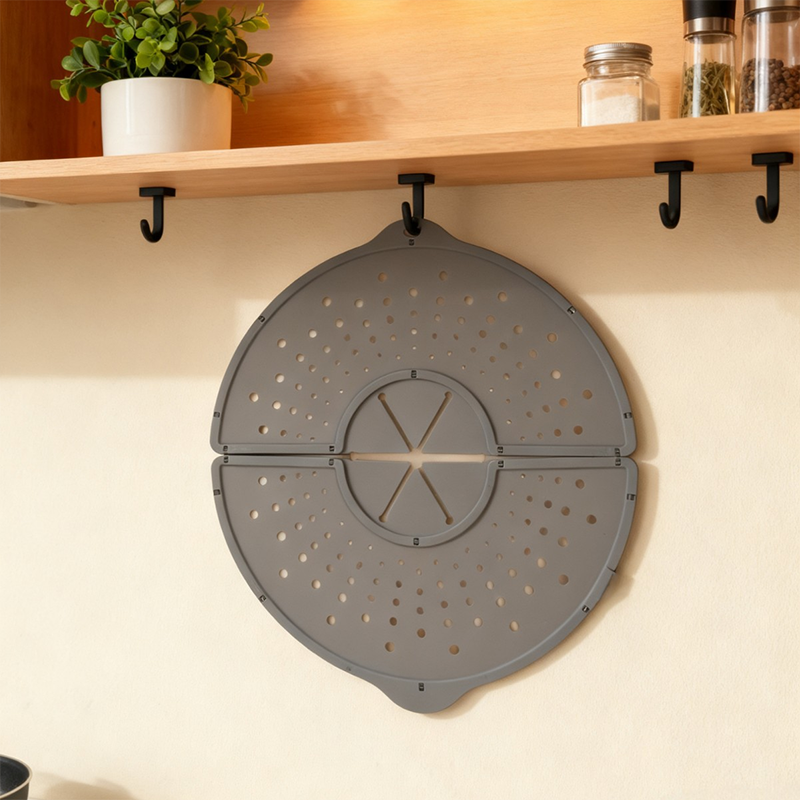 ⏳Limited-time 50% off⏰Foldable Silicone Anti-Spill Splatter Screen Lid🍲