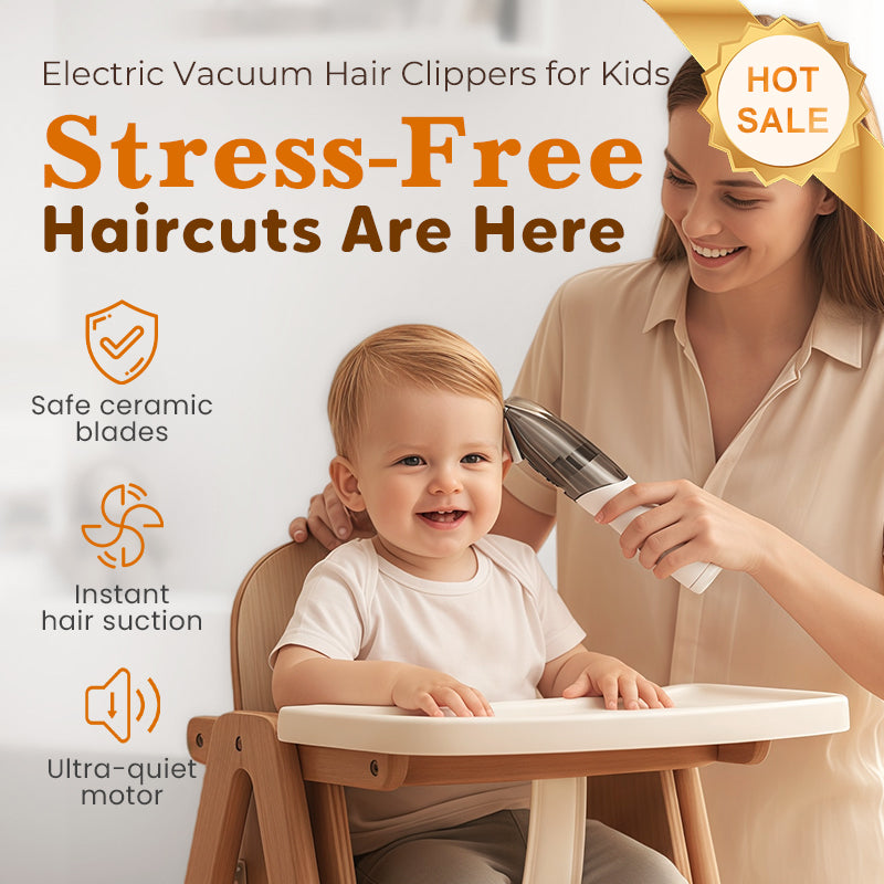 ⏳Limited-time 50% off⏰Ultra Quiet Electric Vacuum Hair Clipper for Kids💈