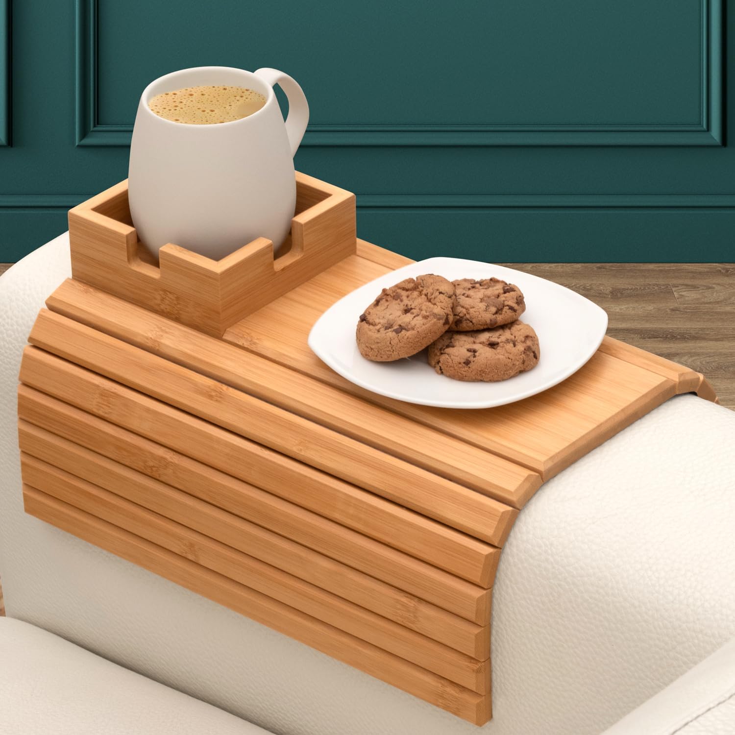 ⏳Limited-time 50% off⏰Bamboo Couch Cup Holder🛋️