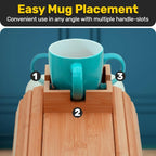 ⏳Limited-time 50% off⏰Bamboo Couch Cup Holder🛋️