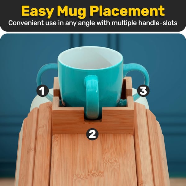 ⏳Limited-time 50% off⏰Bamboo Couch Cup Holder🛋️