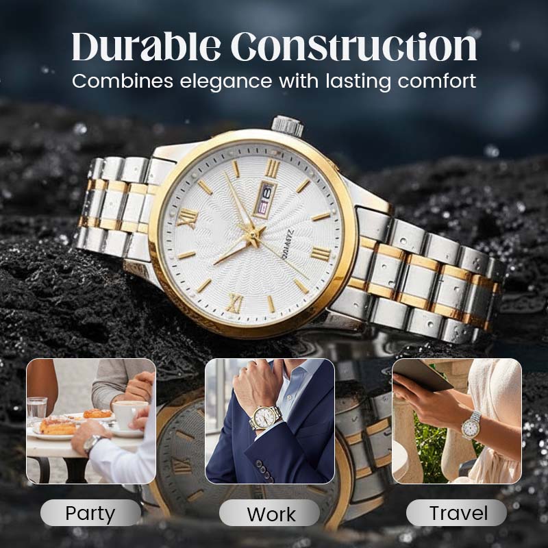 ⏳Limited-time 50% off⏰Men's Two-Tone Waterproof Luminous Watch⌚