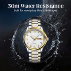⏳Limited-time 50% off⏰Men's Two-Tone Waterproof Luminous Watch⌚