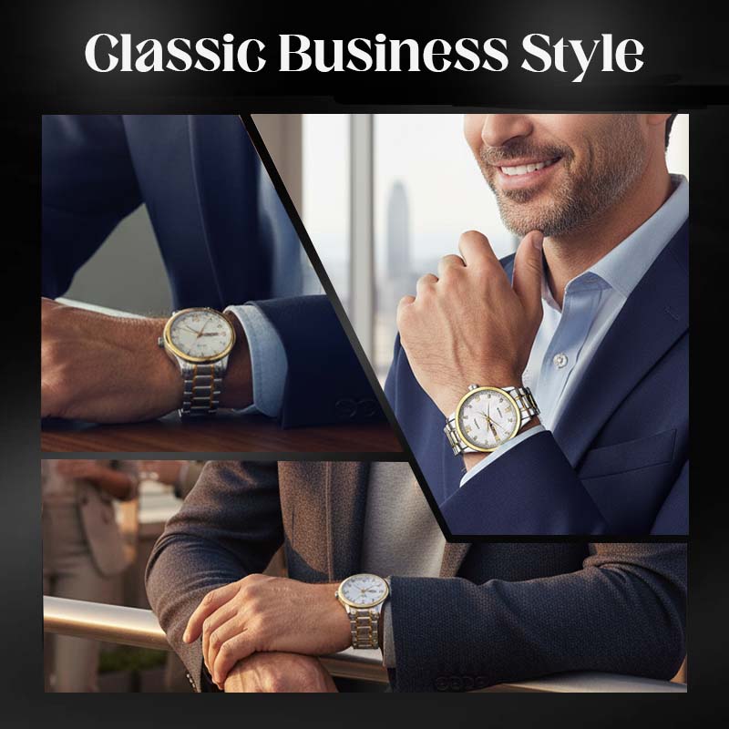 ⏳Limited-time 50% off⏰Men's Two-Tone Waterproof Luminous Watch⌚