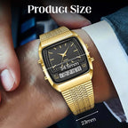 ⏳Limited-time 50% off⏰LIEBIG Roman Retro Dual System Multi-Function Digital Sports Watch⌚