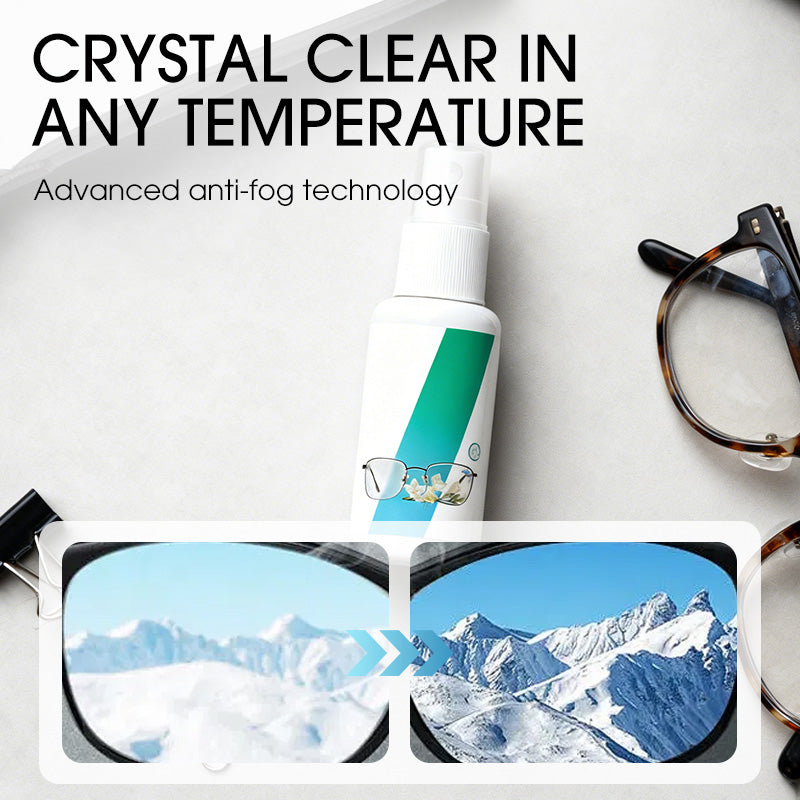 ⏳Limited-time 50% off⏰Multi-Purpose Glasses and Mirror Anti-Fog Cleaning Spray👓✨