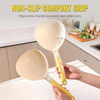 ⏳Limited-time 50% off⏰2-in-1 Large Capacity Serving &amp; Straining Spoon🍝🥄