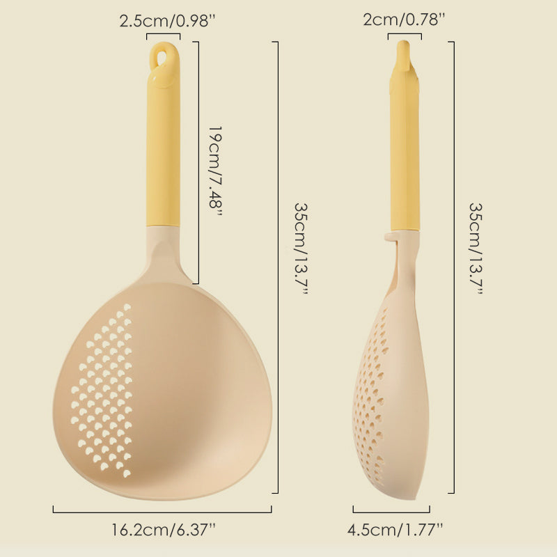 ⏳Limited-time 50% off⏰2-in-1 Large Capacity Serving &amp; Straining Spoon🍝🥄