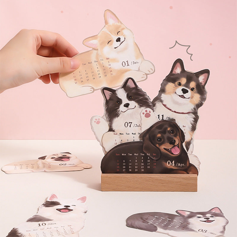 ⏳Limited-time 50% off⏰2026 3D Cats & Dogs Desk Calendar😻📆