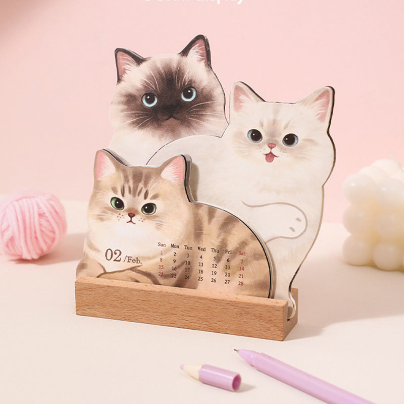 ⏳Limited-time 50% off⏰2026 3D Cats & Dogs Desk Calendar😻📆