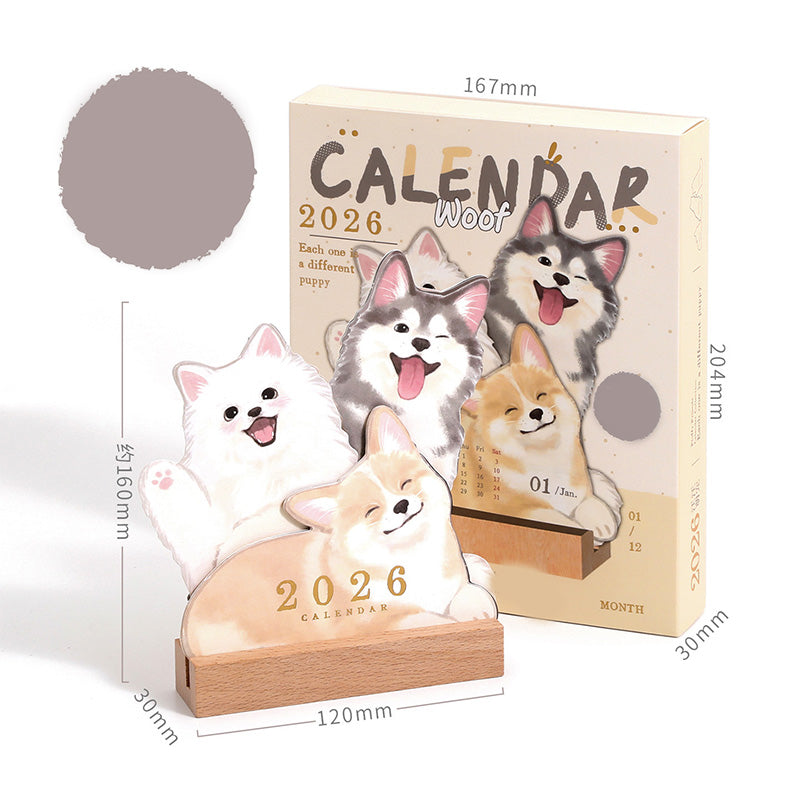 ⏳Limited-time 50% off⏰2026 3D Cats & Dogs Desk Calendar😻📆