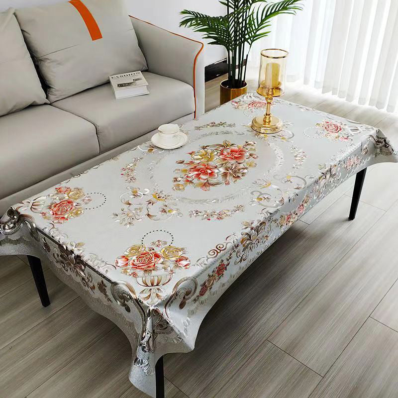 ⏳Limited-time 50% off⏰Multifuntional Waterproof Oilproof Floral Tablecloth🏵️