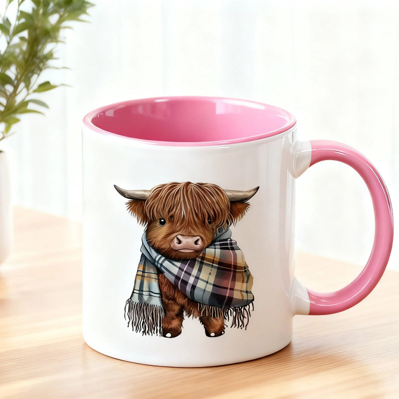 ⏳Limited-time 50% off⏰Highland Cow Ceramic Coffee Mug🐮☕