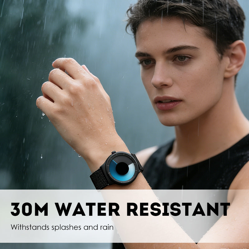 ⏳Limited-time 50% off⏰Men’s Futuristic Minimalist Watch with Creative Rotating Disk Dial⌚