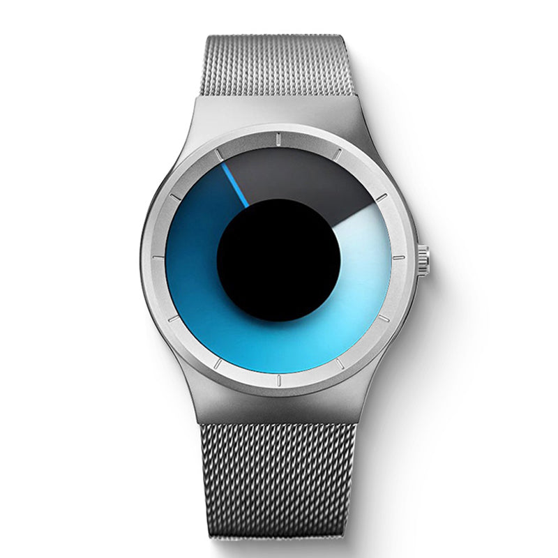 ⏳Limited-time 50% off⏰Men’s Futuristic Minimalist Watch with Creative Rotating Disk Dial⌚