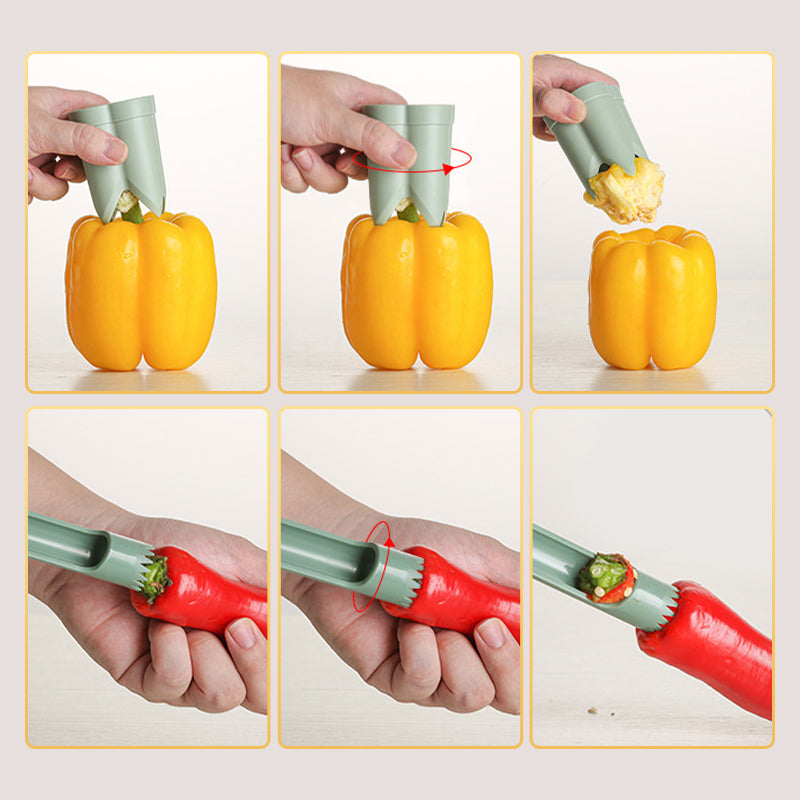 ⏳Limited-time 50% off⏰Multipurpose Household Pepper Seed Corer Remover🌶️🫑🍎🍐