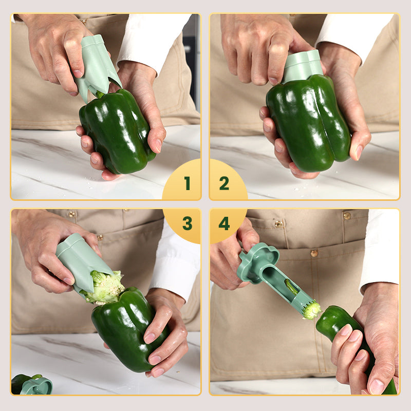 ⏳Limited-time 50% off⏰Multipurpose Household Pepper Seed Corer Remover🌶️🫑🍎🍐