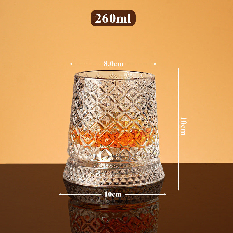 ⏳Limited-time 50% off⏰360° Rotating Whiskey Glass Tumbler🍺