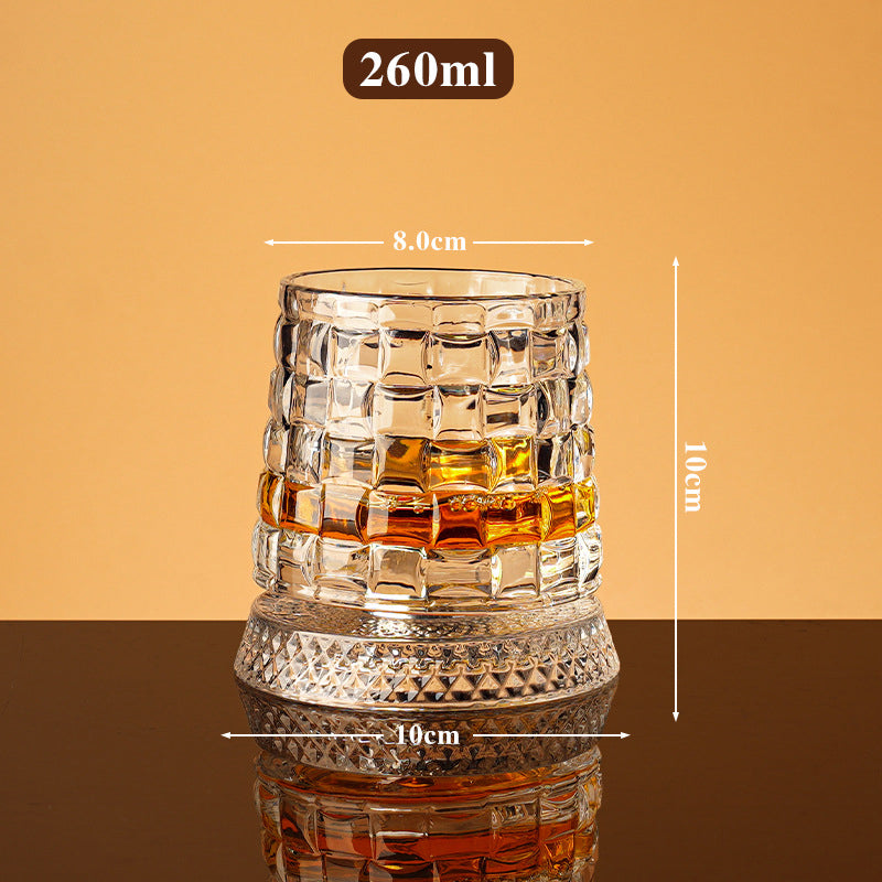⏳Limited-time 50% off⏰360° Rotating Whiskey Glass Tumbler🍺