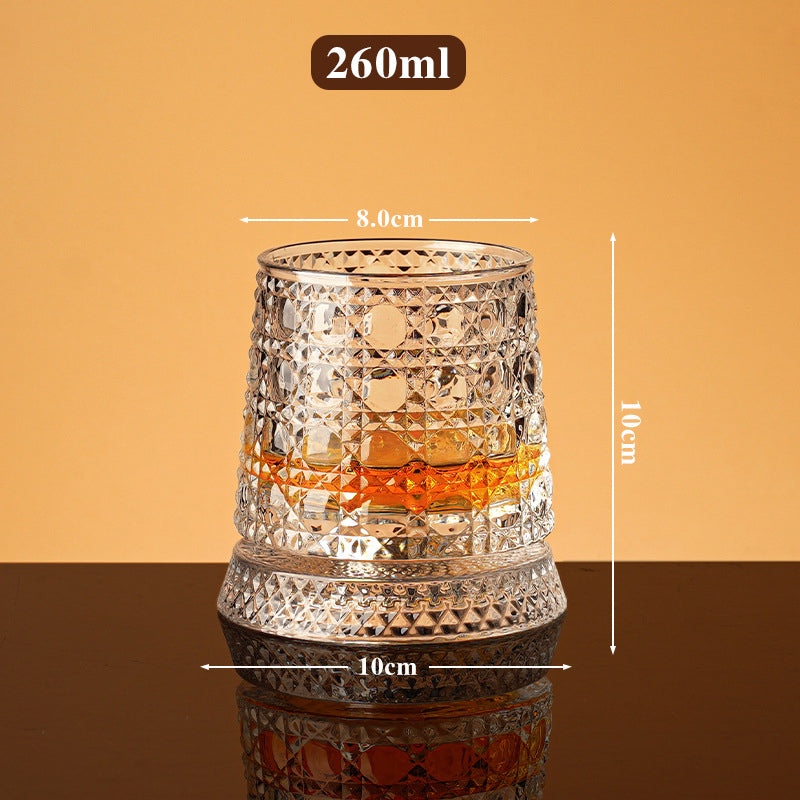 ⏳Limited-time 50% off⏰360° Rotating Whiskey Glass Tumbler🍺