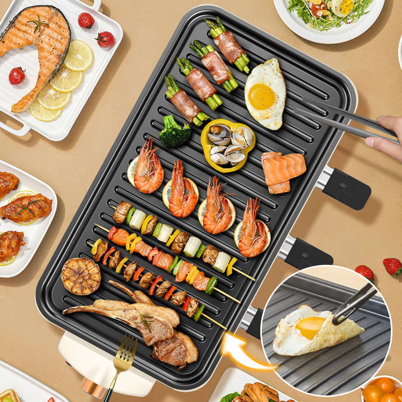 ⏳Limited-time 50% off⏰Large Capacity Detachable Multi-Function Smokeless Electric Grill🥩