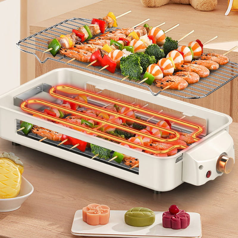 ⏳Limited-time 50% off⏰Large Capacity Detachable Multi-Function Smokeless Electric Grill🥩