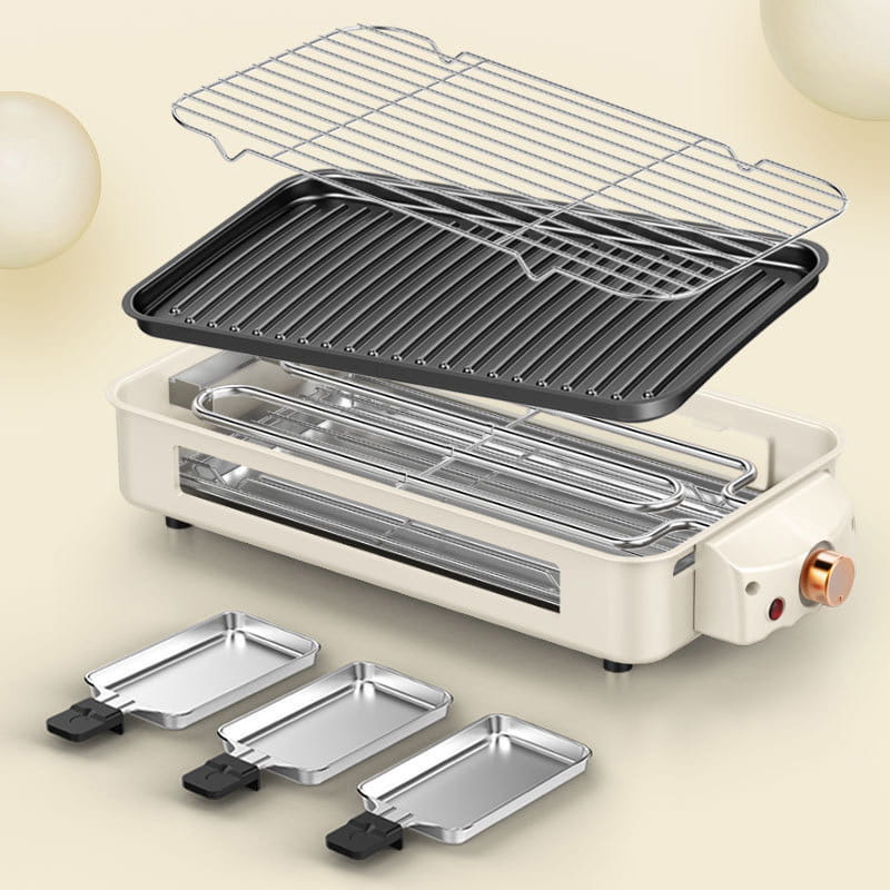 ⏳Limited-time 50% off⏰Large Capacity Detachable Multi-Function Smokeless Electric Grill🥩