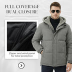 ⏳Limited-time 50% off⏰Men’s Cold-Resistant Windproof Thermal-Lined Hooded Coat 🪶🧥