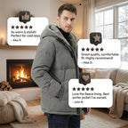 ⏳Limited-time 50% off⏰Men’s Cold-Resistant Windproof Thermal-Lined Hooded Coat 🪶🧥