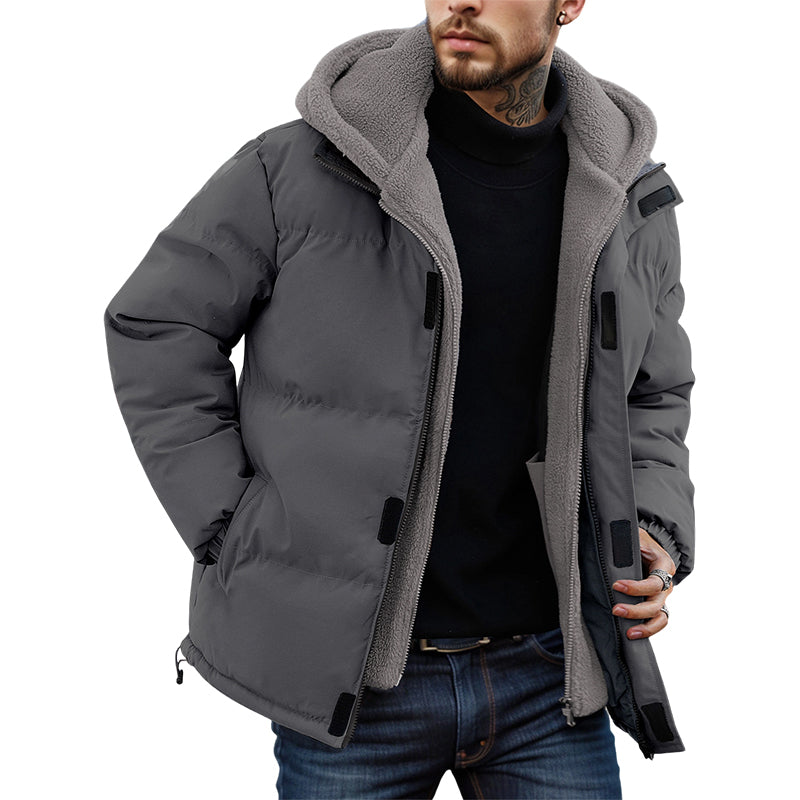 ⏳Limited-time 50% off⏰Men’s Cold-Resistant Windproof Thermal-Lined Hooded Coat 🪶🧥