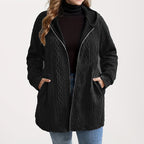 ⏳Limited-time 50% off⏰Relaxed Fit Hooded Jacket with Textured Weave🧶🧥