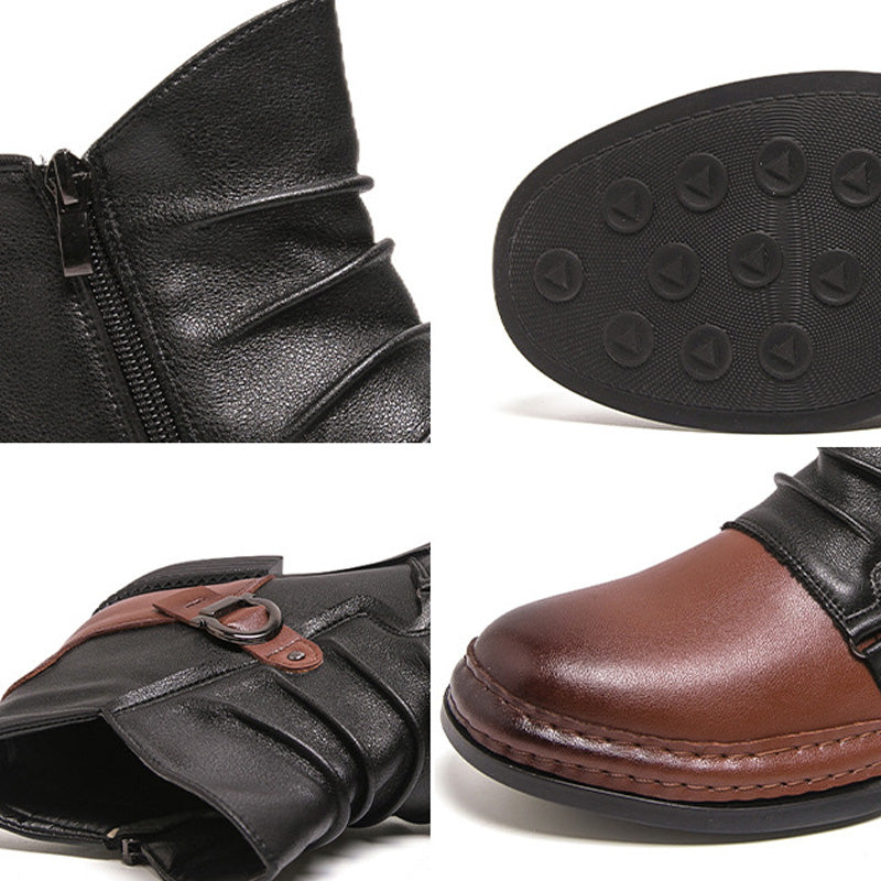 ⏳Limited-time 50% off⏰Men's Genuine Leather Ankle Boots👞