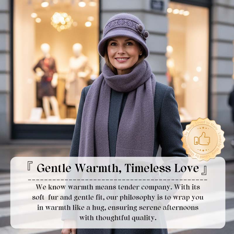 Stylish 2-piece setWomen's Hat Scarf Winter Set👒