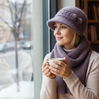 Stylish 2-piece setWomen's Hat Scarf Winter Set👒