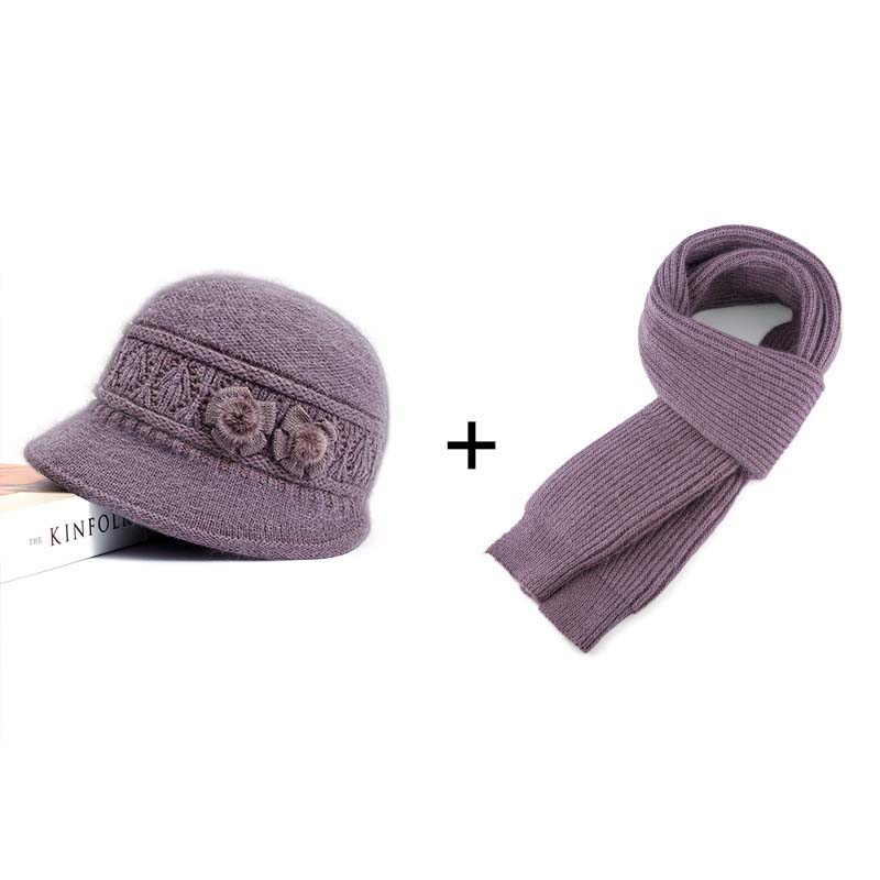 Stylish 2-piece setWomen's Hat Scarf Winter Set👒