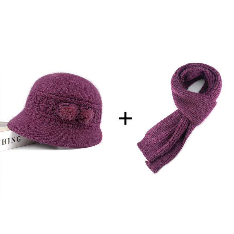 Stylish 2-piece setWomen's Hat Scarf Winter Set👒