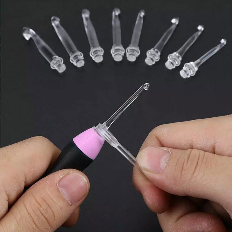 ⏳Limited-time 50% off⏰Crochet hooks with LED light (11 Pcs Set)🪡💡