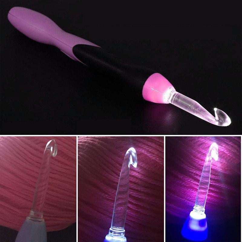 ⏳Limited-time 50% off⏰Crochet hooks with LED light (11 Pcs Set)🪡💡
