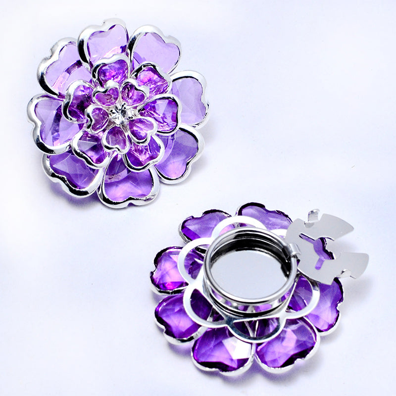 ⏳Limited-time 50% off⏰Chic Rhinestone Floral Cufflink & Brooch🌸🪡