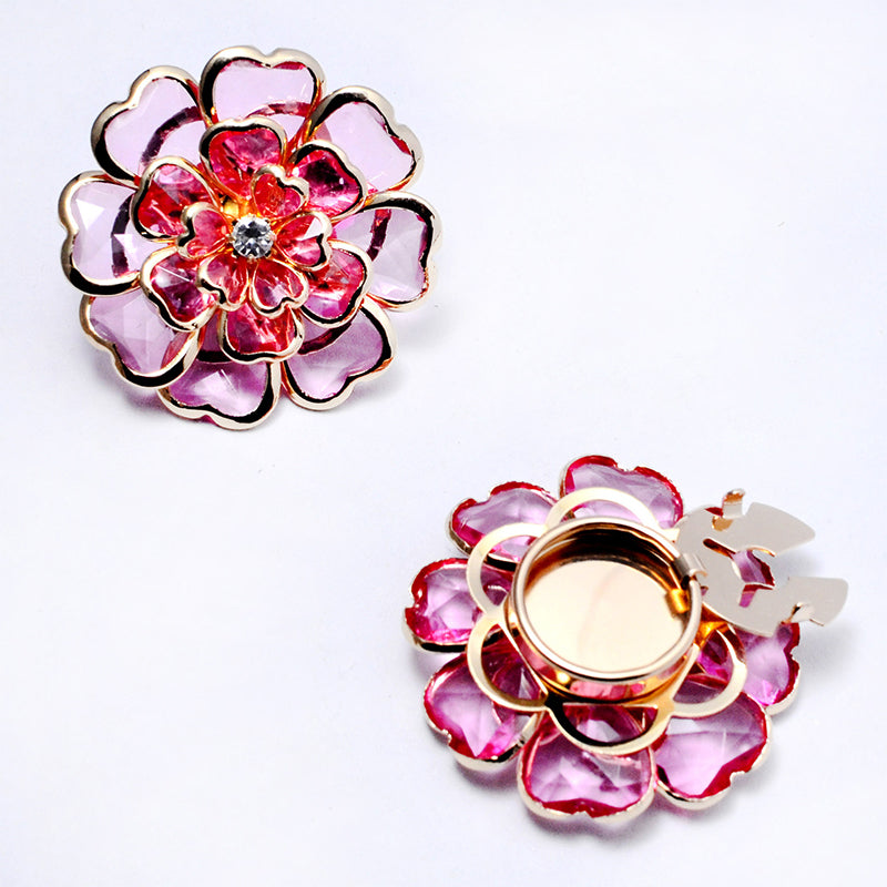 ⏳Limited-time 50% off⏰Chic Rhinestone Floral Cufflink & Brooch🌸🪡
