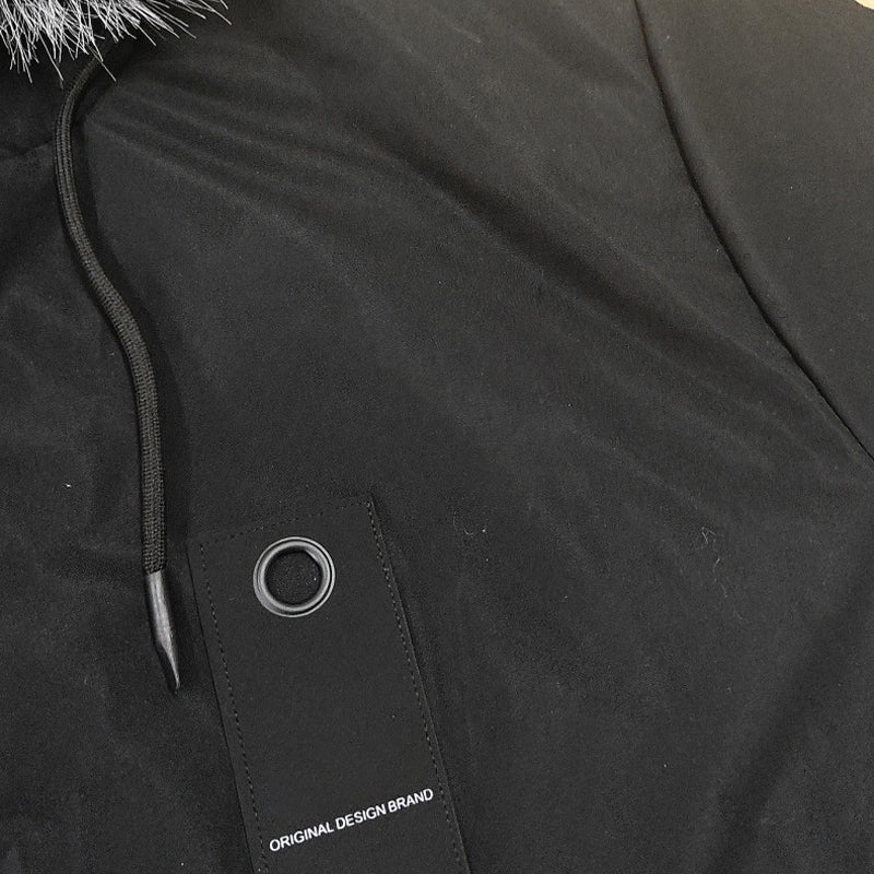 ⏳Limited-time 50% off⏰Men's Windproof Hooded Thermal Mid-Length Parka Jacket🪶🧥