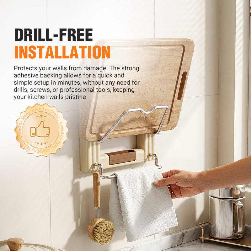 ⏳Limited-time 50% off⏰Drill-Free Wall-Mounted Pot Lid Organizer👩‍🍳