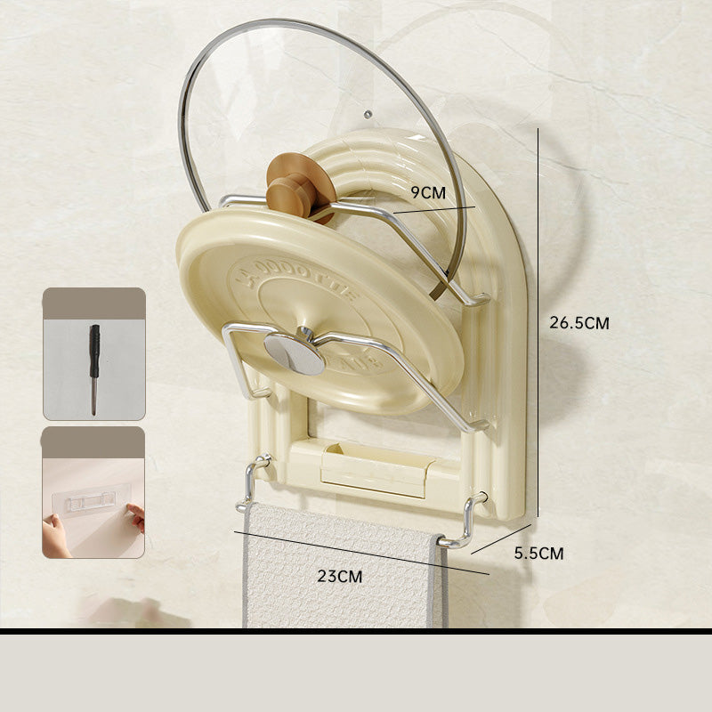 ⏳Limited-time 50% off⏰Drill-Free Wall-Mounted Pot Lid Organizer👩‍🍳