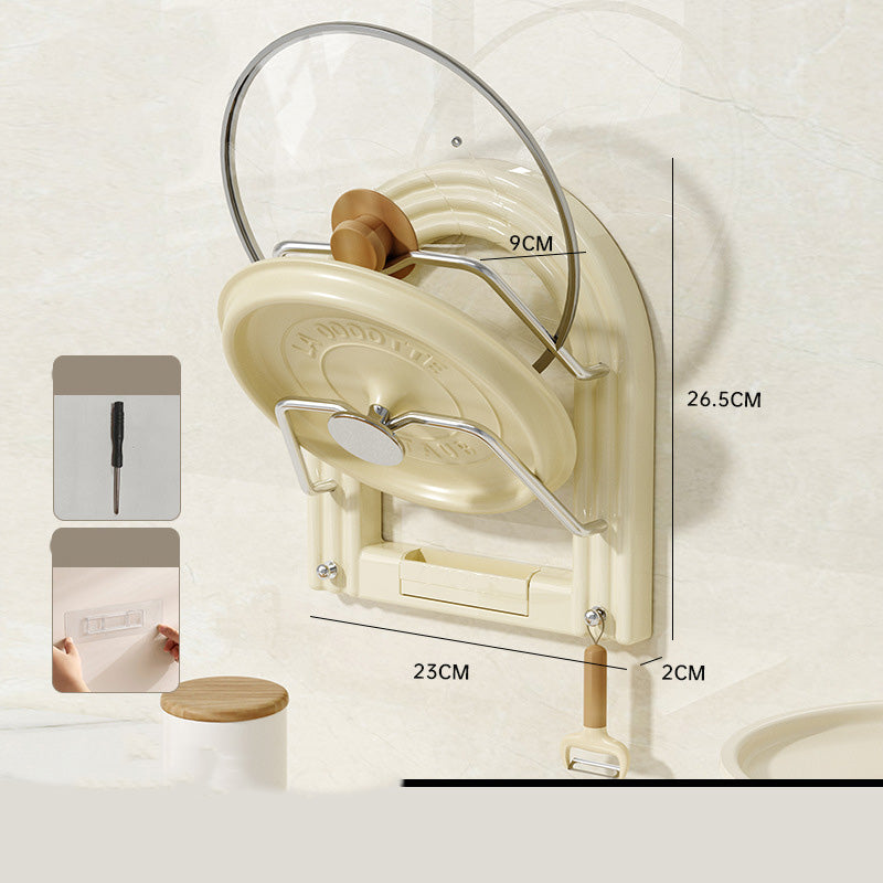 ⏳Limited-time 50% off⏰Drill-Free Wall-Mounted Pot Lid Organizer👩‍🍳