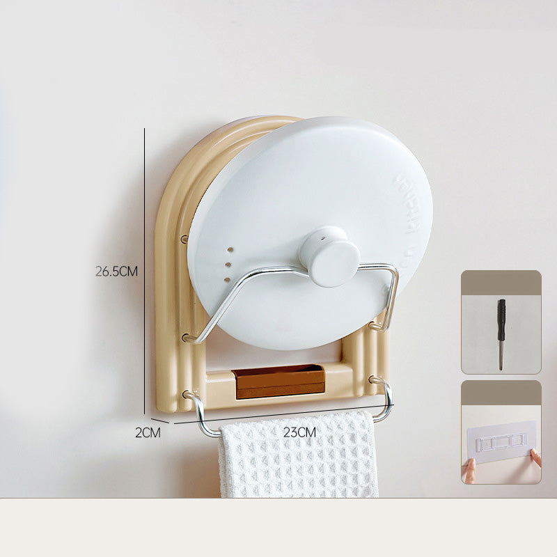 ⏳Limited-time 50% off⏰Drill-Free Wall-Mounted Pot Lid Organizer👩‍🍳